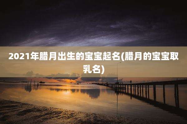 2021年腊月出生的宝宝起名(腊月的宝宝取乳名)