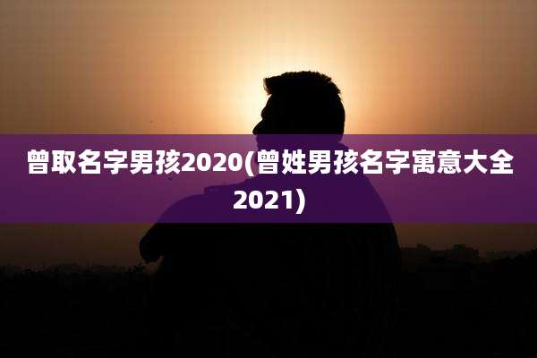 曾取名字男孩2020(曾姓男孩名字寓意大全2021)