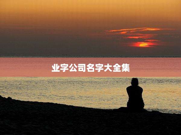 业字公司名字大全集