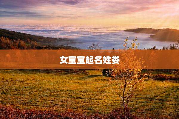 女宝宝起名姓娄