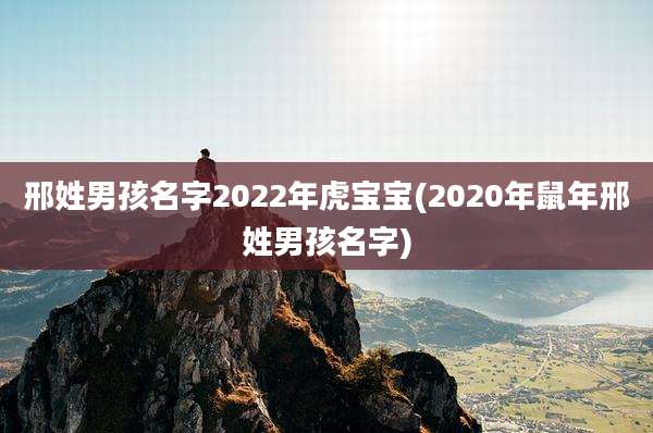 邢姓男孩名字2022年虎宝宝(2020年鼠年邢姓男孩名字)