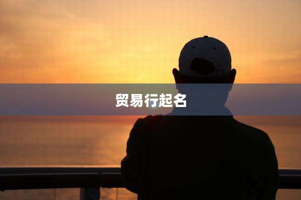 贸易行起名