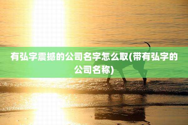 有弘字震撼的公司名字怎么取(带有弘字的公司名称)