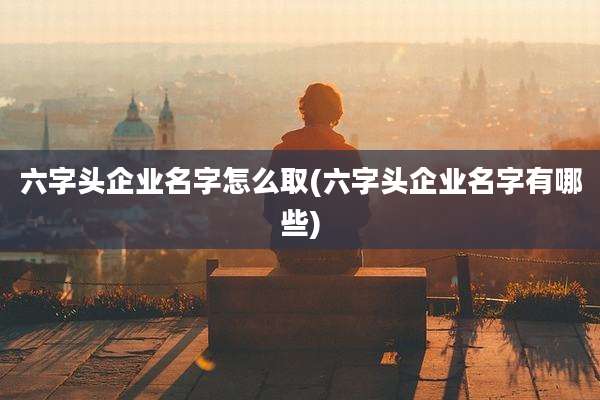 六字头企业名字怎么取(六字头企业名字有哪些)