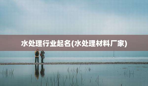 水处理行业起名(水处理材料厂家)