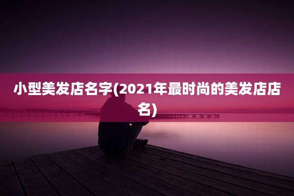小型美发店名字(2021年最时尚的美发店店名)