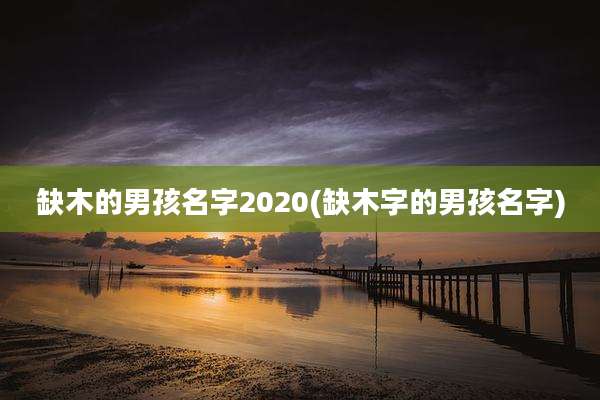 缺木的男孩名字2020(缺木字的男孩名字)