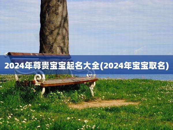 2024年尊贵宝宝起名大全(2024年宝宝取名)