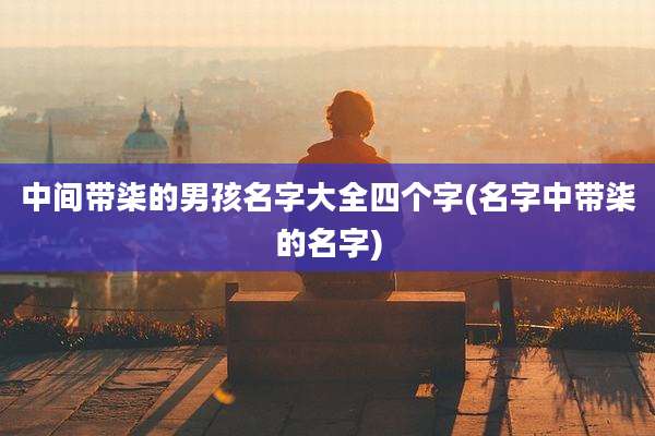 中间带柒的男孩名字大全四个字(名字中带柒的名字)