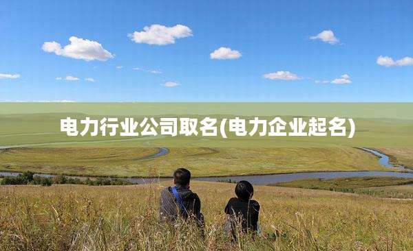 电力行业公司取名(电力企业起名)