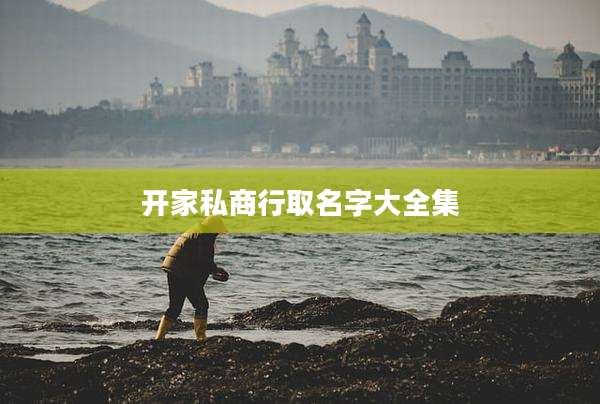 开家私商行取名字大全集