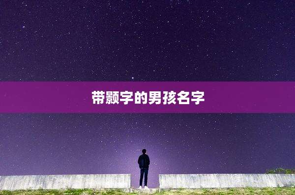 带颢字的男孩名字