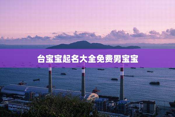 台宝宝起名大全免费男宝宝