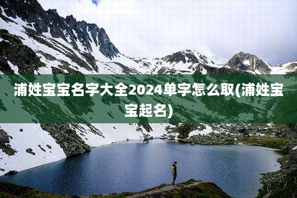 浦姓宝宝名字大全2024单字怎么取(浦姓宝宝起名)