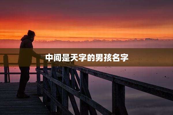 中间是天字的男孩名字