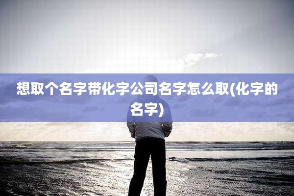 想取个名字带化字公司名字怎么取(化字的名字)