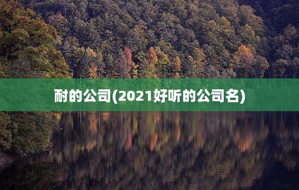 耐的公司(2021好听的公司名)
