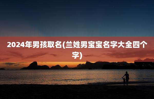 2024年男孩取名(兰姓男宝宝名字大全四个字)