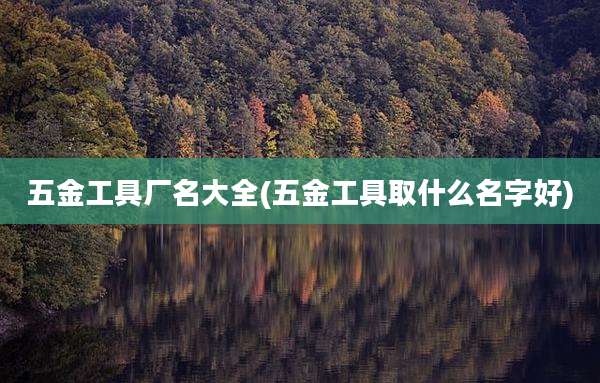 五金工具厂名大全(五金工具取什么名字好)