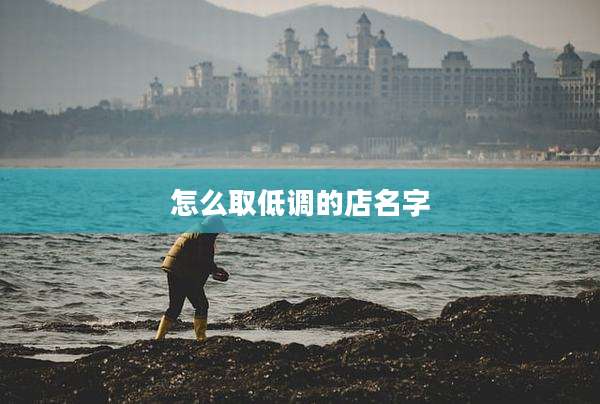 怎么取低调的店名字