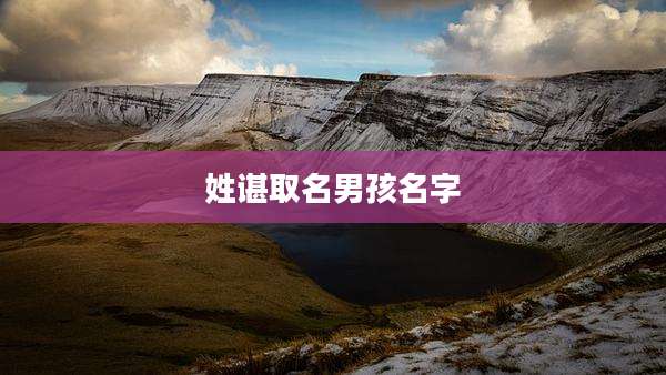 姓谌取名男孩名字