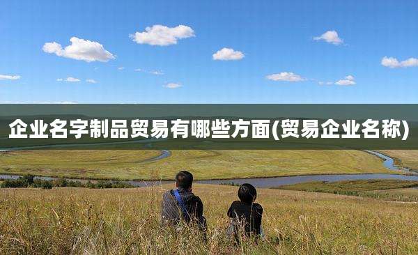 企业名字制品贸易有哪些方面(贸易企业名称)