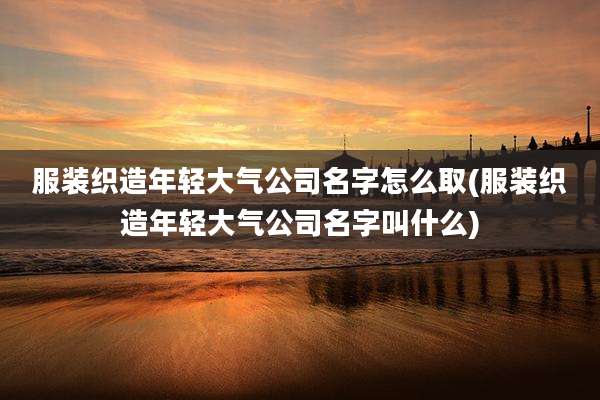 服装织造年轻大气公司名字怎么取(服装织造年轻大气公司名字叫什么)