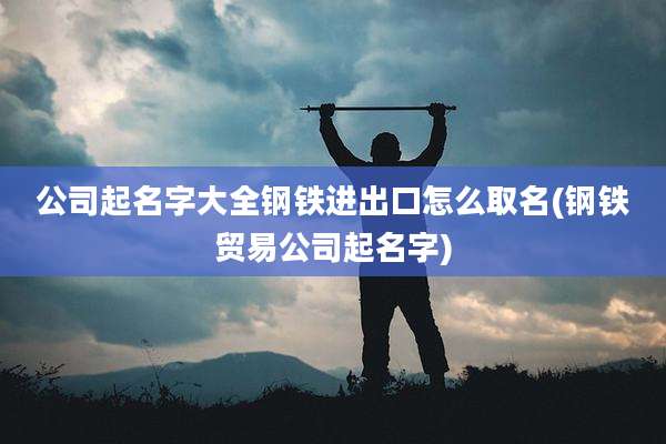 公司起名字大全钢铁进出口怎么取名(钢铁贸易公司起名字)
