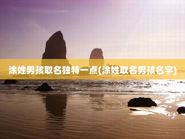 涂姓男孩取名独特一点(涂姓取名男孩名字)