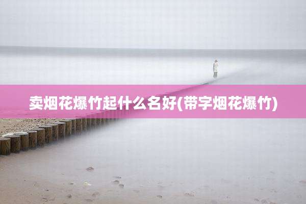 卖烟花爆竹起什么名好(带字烟花爆竹)