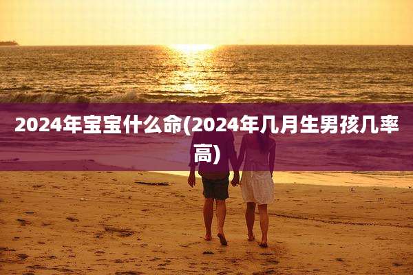 2024年宝宝什么命(2024年几月生男孩几率高)