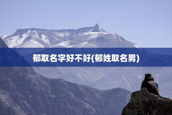 郁取名字好不好(郁姓取名男)