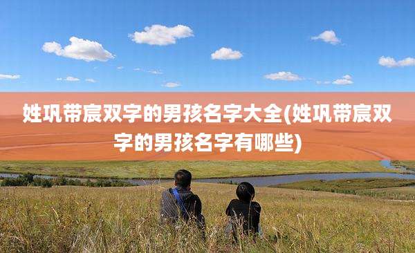 姓巩带宸双字的男孩名字大全(姓巩带宸双字的男孩名字有哪些)