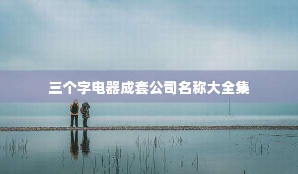三个字电器成套公司名称大全集