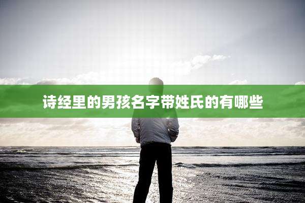诗经里的男孩名字带姓氏的有哪些