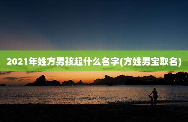 2021年姓方男孩起什么名字(方姓男宝取名)