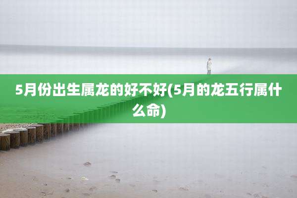 5月份出生属龙的好不好(5月的龙五行属什么命)