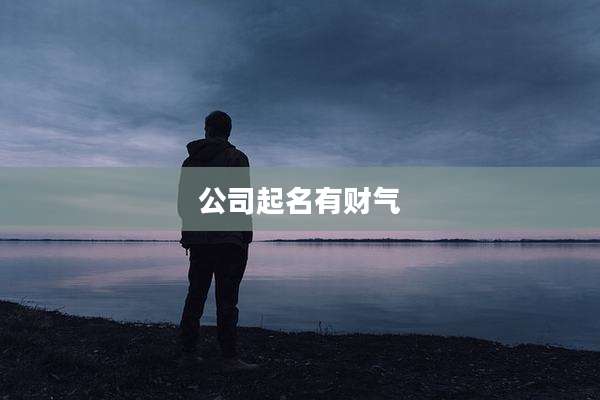公司起名有财气