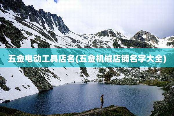 五金电动工具店名(五金机械店铺名字大全)