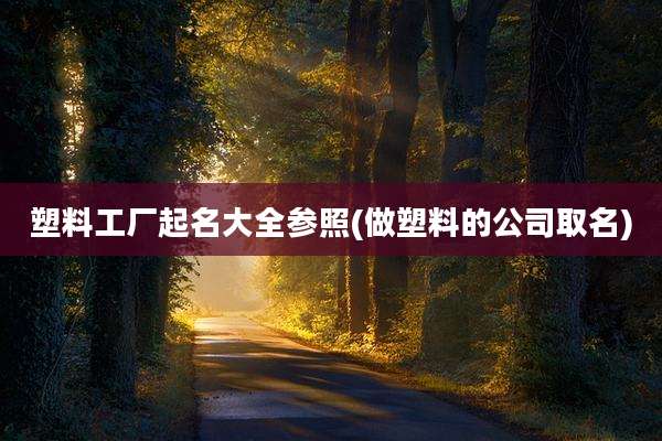 塑料工厂起名大全参照(做塑料的公司取名)