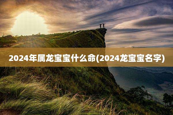 2024年属龙宝宝什么命(2024龙宝宝名字)