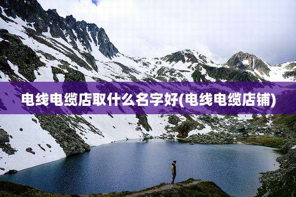 电线电缆店取什么名字好(电线电缆店铺)