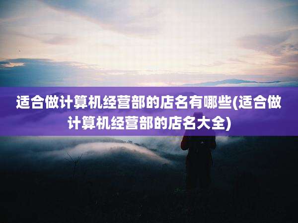 适合做计算机经营部的店名有哪些(适合做计算机经营部的店名大全)