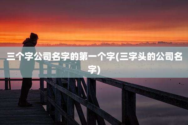 三个字公司名字的第一个字(三字头的公司名字)