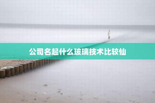 公司名起什么玻璃技术比较仙