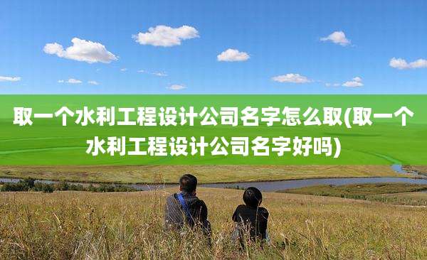 取一个水利工程设计公司名字怎么取(取一个水利工程设计公司名字好吗)