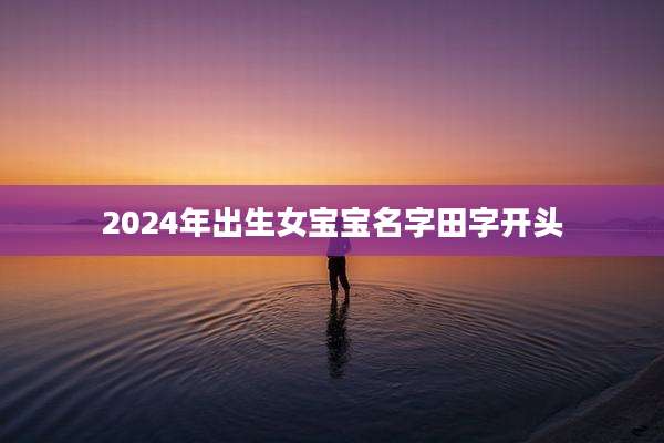 2024年出生女宝宝名字田字开头