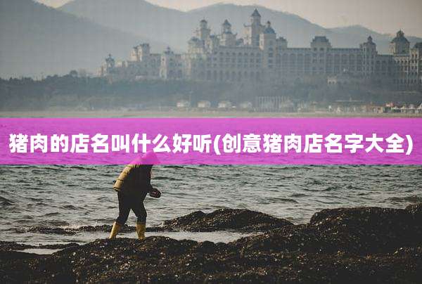 猪肉的店名叫什么好听(创意猪肉店名字大全)