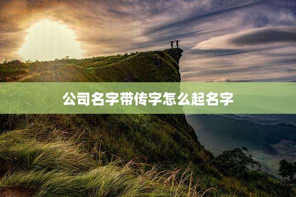 公司名字带传字怎么起名字