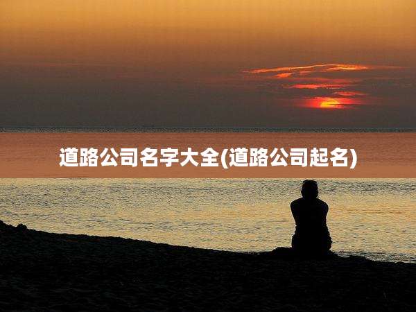 道路公司名字大全(道路公司起名)